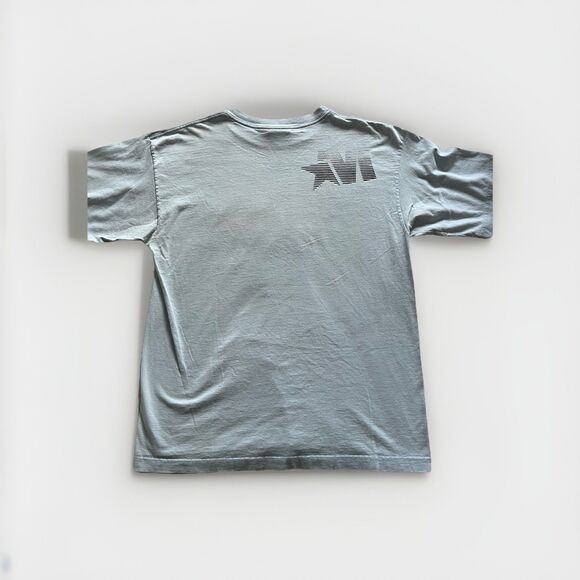 VTG 90s 00s Y2K Mecca USA T-Shirt Men’s XL Blue Graphic Logo Tee Streetwear - Picture 2 of 5